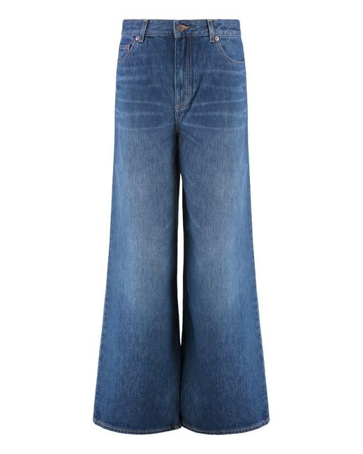 Chloé Blue Wide-Leg Jeans
