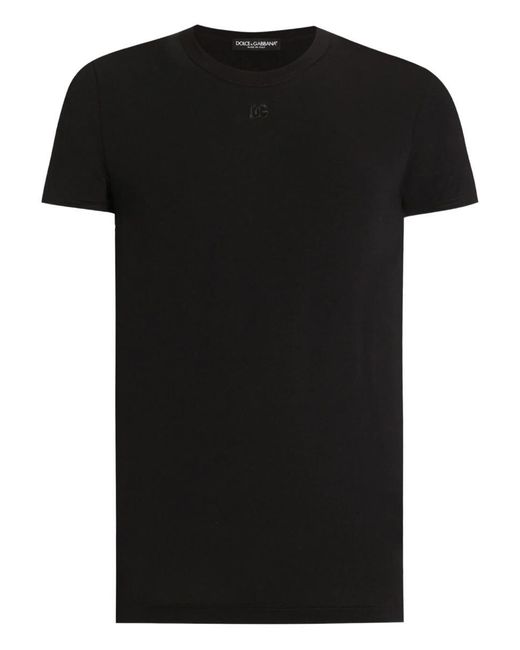 Dolce & Gabbana Black T-Shirts And Polos for men