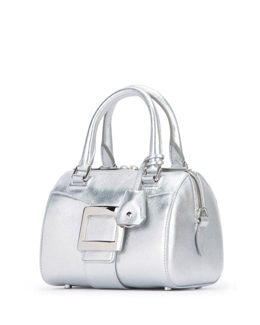 Roger Vivier White Belle Vivier Bowling Mini