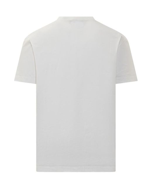 DSquared² White T-shirt With Rocco Cool Print for men