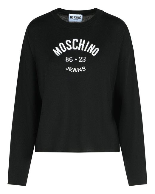 Moschino Black Virgin Wool Sweater