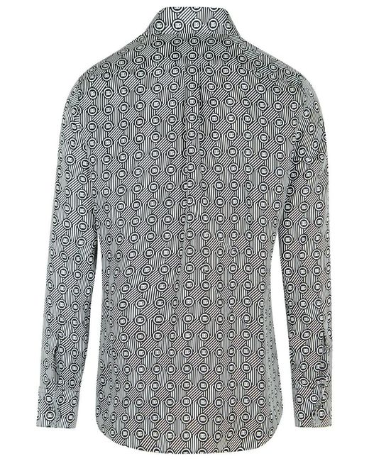 Dolce & Gabbana Gray Silk Shirt for men