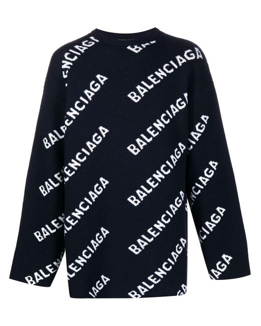 balenciaga blue sweater
