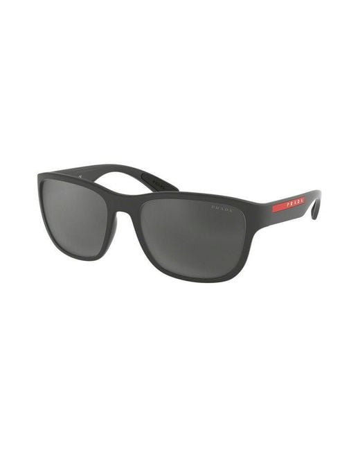 Prada Gray Linea Rossa Sunglasses for men