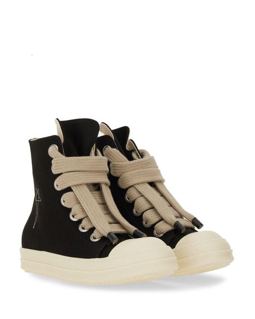 Rick Owens Black Jumbolace Sneaks" Sneakers for men