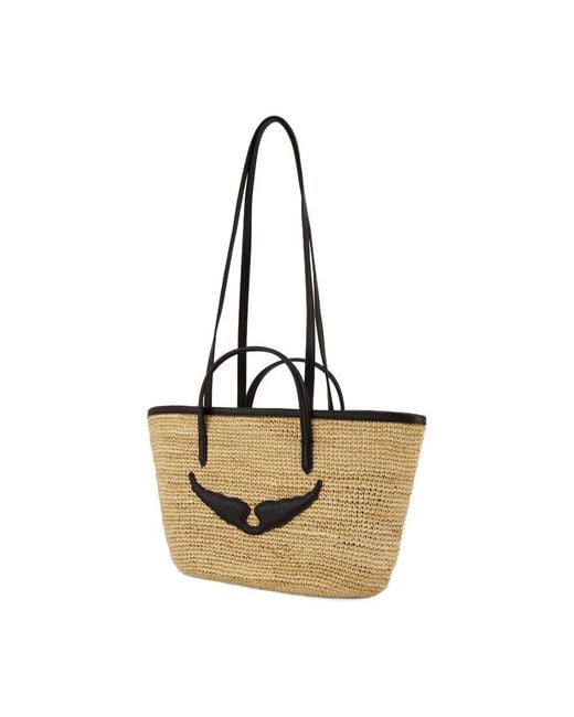 Zadig & Voltaire Black Le Mini Wings Shopping Bag