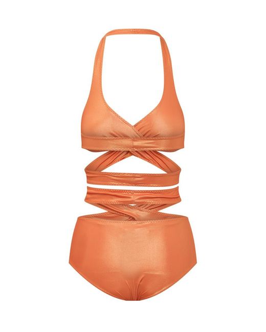 ALESSANDRO VIGILANTE Orange 2 Piece Bikini Set