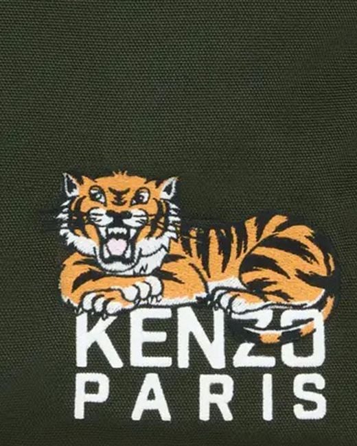 KENZO Green Clutch Bag for men