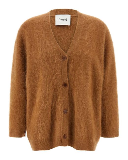 Nude Brown Cashmere Cardigan