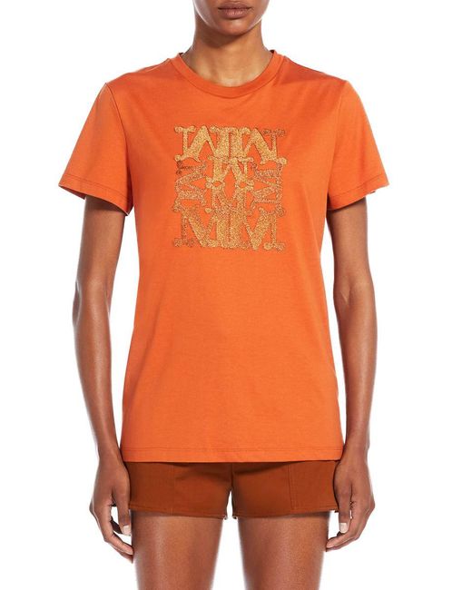 Max Mara Orange T-shirts And Polos