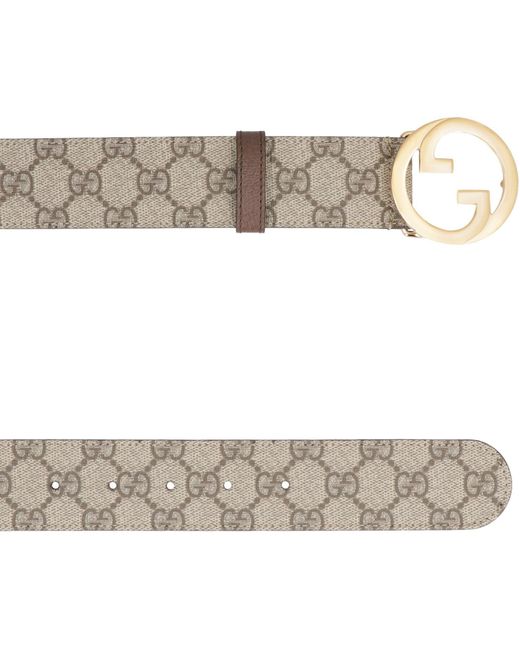 Gucci Gray Blondie Reversible Belt