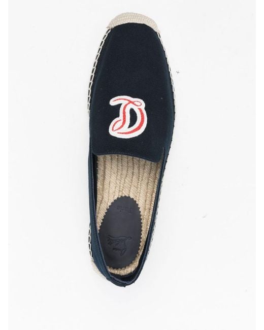 Christian Louboutin Blue Mooncrest Canvas Espadrilles for men