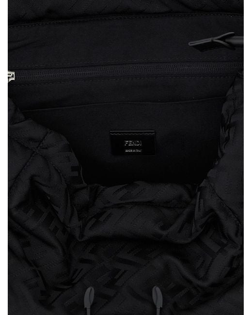 Fendi Black ' Flux' Backpack for men