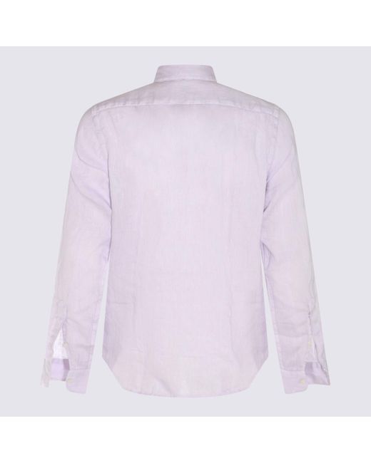 Altea Purple Linen Shirt for men