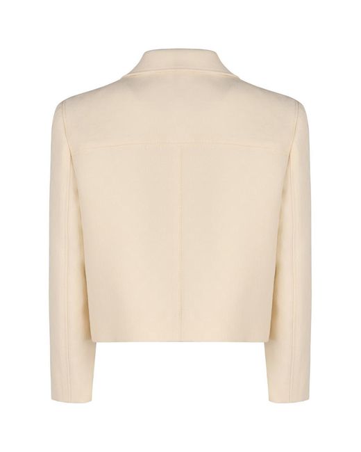 Gucci Natural Crêpe De Chine Jacket