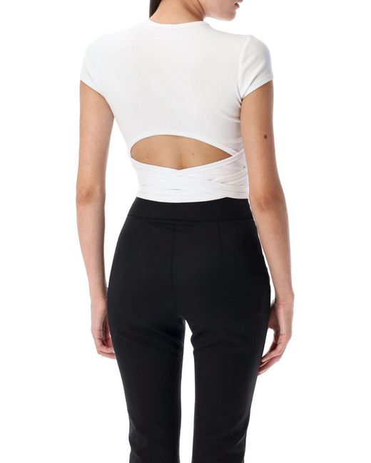 DIESEL White Bunny-Tail T-Shirt