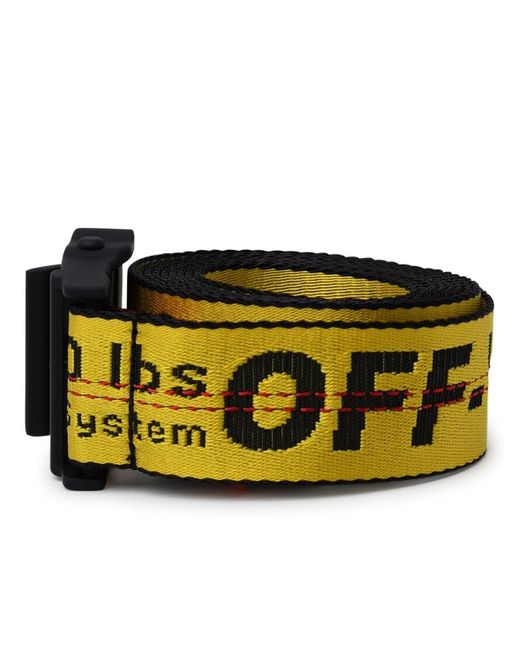 Off-White c/o Virgil Abloh Synthetic Cintura Industrial In Poliammide Gialla  in Yellow | Lyst