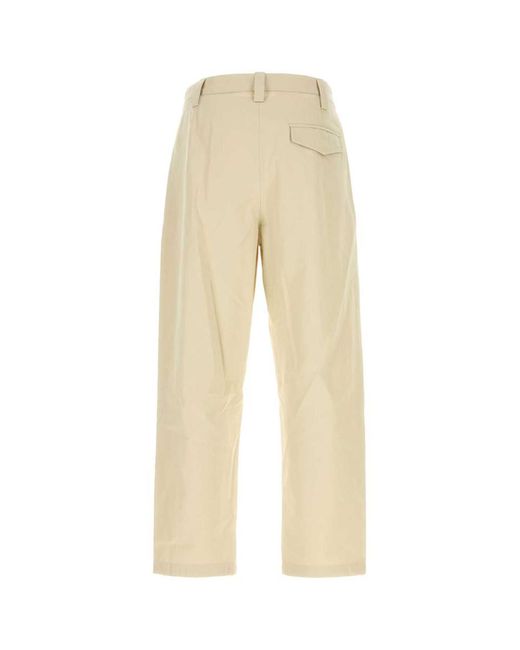 A.P.C. Natural Renato Gabardine Tailored Trousers for men