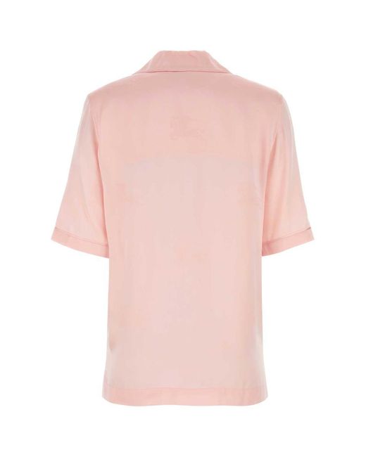 Burberry Pastel Pink Satin Shirt
