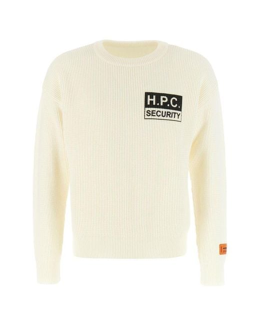 Heron Preston White Sweaters for men