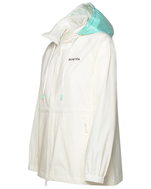 Duvetica White 'Mirisa' Polyamide Blend Jacket