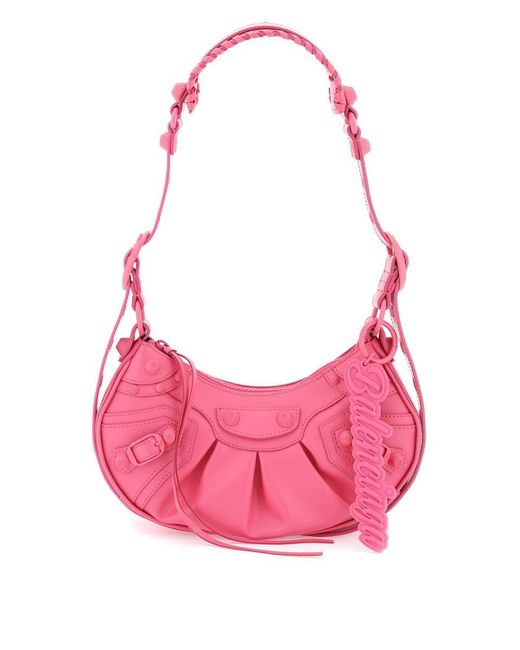 Balenciaga Latex Nappa Leather Le Cagole Xs Bag in Pink | Lyst