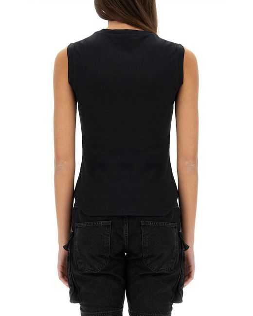 The Attico Black Top With Logo