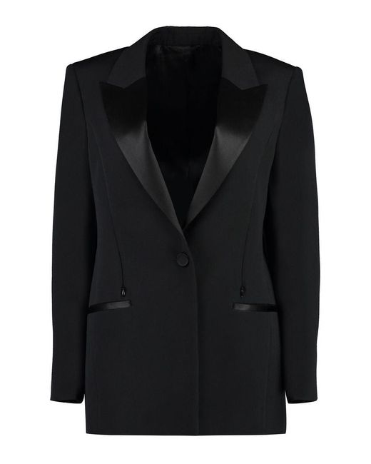 Givenchy Black Wool Single-breasted Blazer