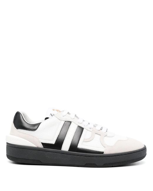 Lanvin White Clay Low Top Sneakers Shoes