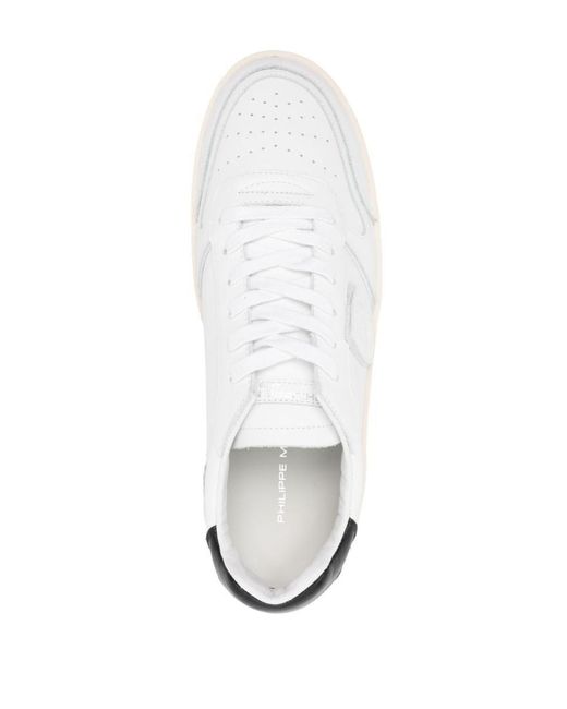 Philippe Model White 'nice' Sneakers for men