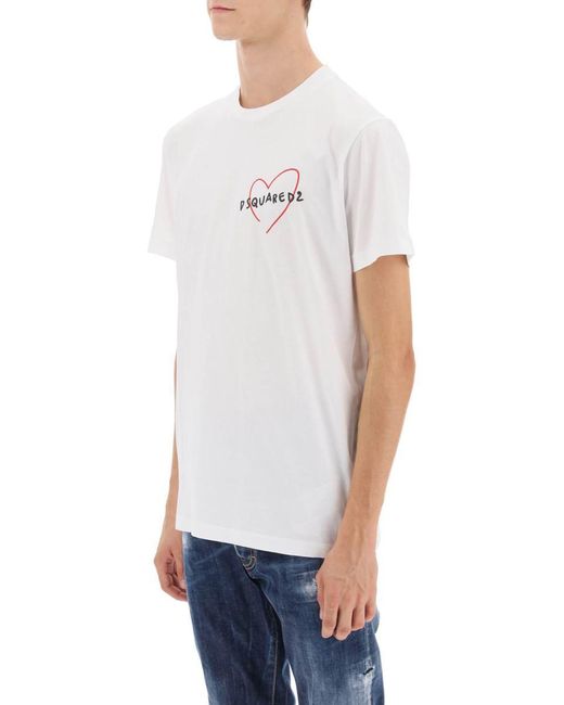 DSquared² White Cool Fit T Shirt for men