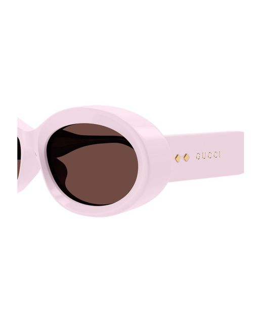Gucci Brown Gg1527S Linea Rivets Sunglasses