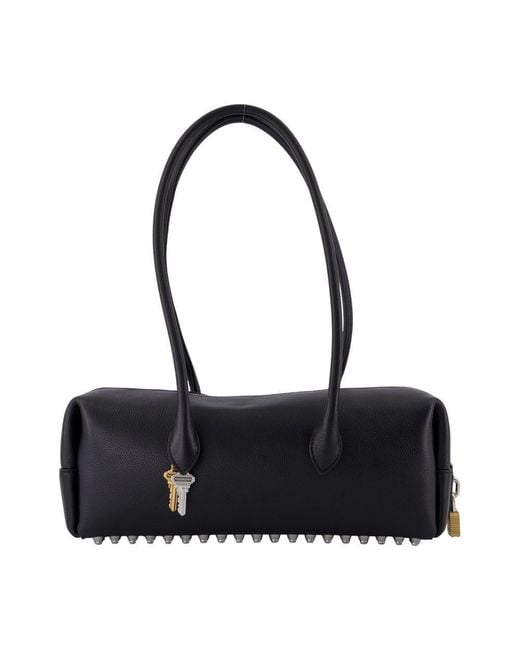 Alexander Wang Black Roux Medium Shoulder Bag
