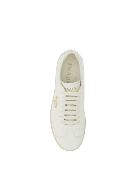 Mens white deals prada trainers