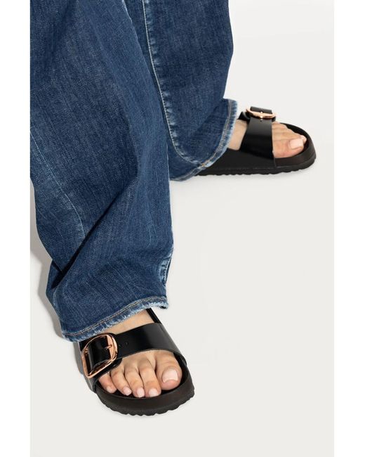 Birkenstock Black Arizona Big Buckle Exquisite Shine Calzata S