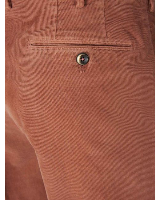 PT01 Natural Cotton Micro Corduroy Trousers for men