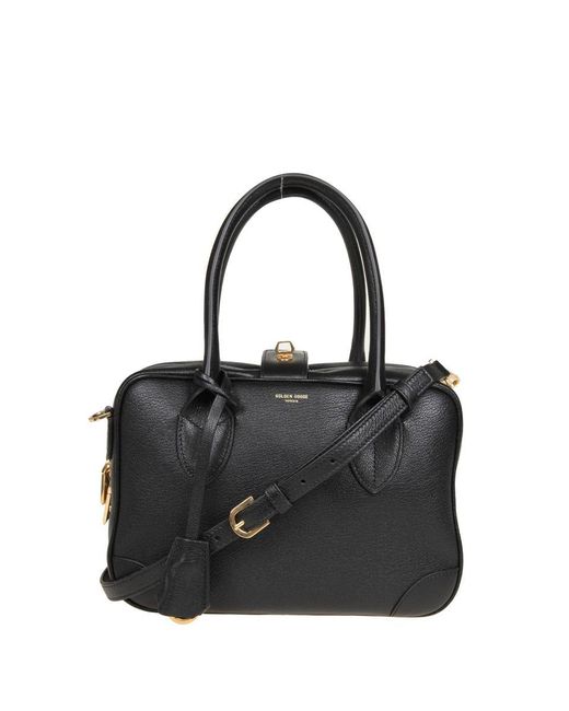 Golden Goose Deluxe Brand Black Leather Trunk Bag