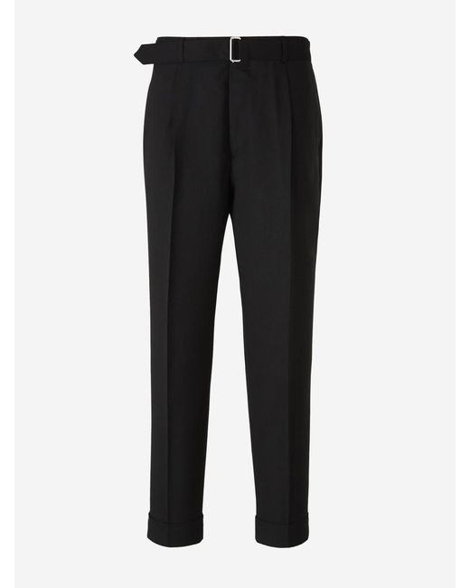 Officine Generale Black Hugo Formal Pants for men