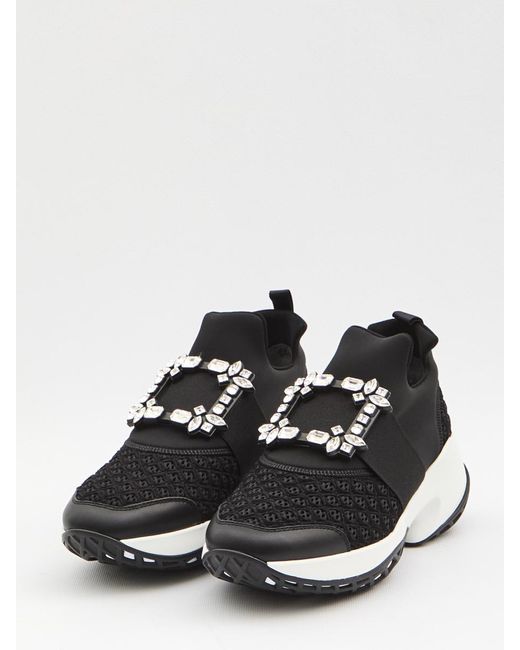Roger Vivier Black Sneakers Viv' Run