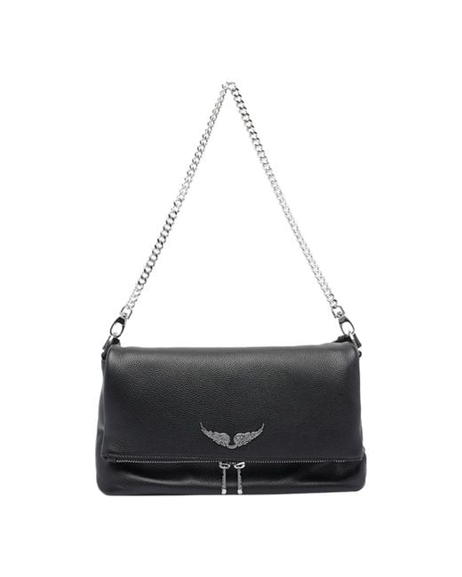 Zadig & Voltaire Black Rocky Shoulder Bag