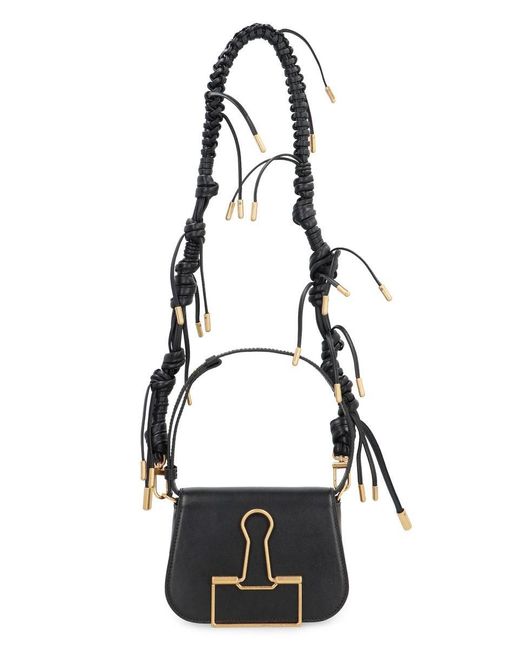 Off-White c/o Virgil Abloh Black Off- Leather 'Skeleton Binder' Bag