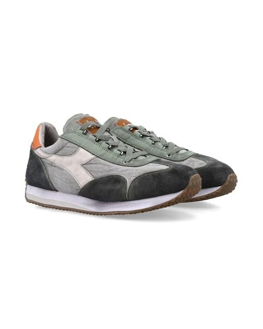 Diadora Gray Equipe Dirty Stone Wash Evo Sneakers