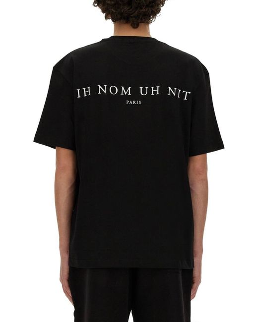 Ih Nom Uh Nit Black Newspaper Mask T-Shirt for men