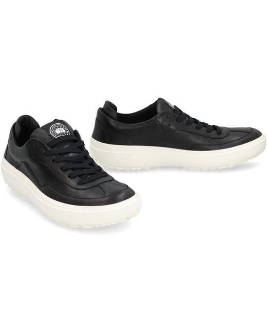 Canada Goose Black Ossington Low-Top Sneakers for men