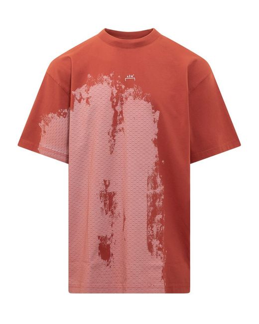 A_COLD_WALL* Red A Cold Wall Brushstroke T-shirt for men