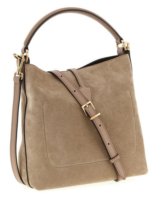 Tod's Brown 'T Timeless' Mini Bucket Bag