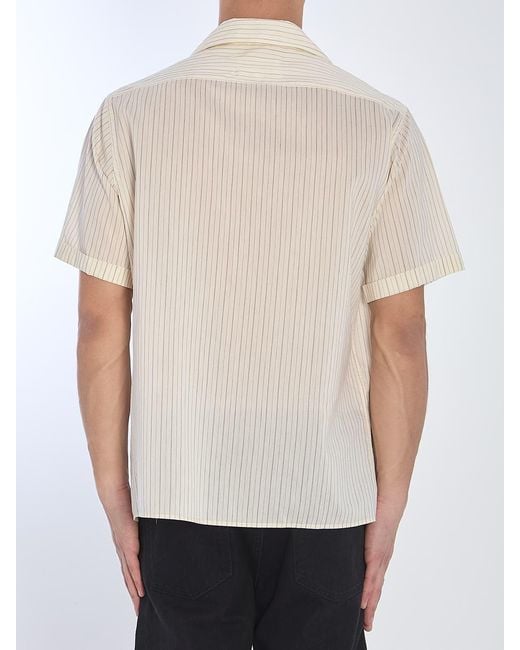 Maison Margiela White Striped Shirt for men