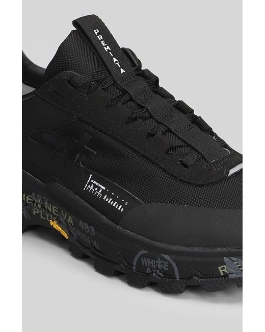 Premiata Black Devin Sneakers for men