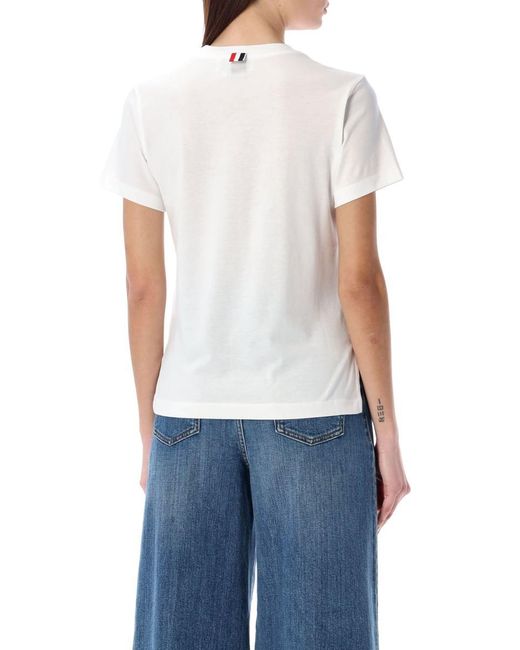 Thom Browne Blue Relaxed Fit T-Shirt
