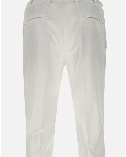 Devore White Trousers for men